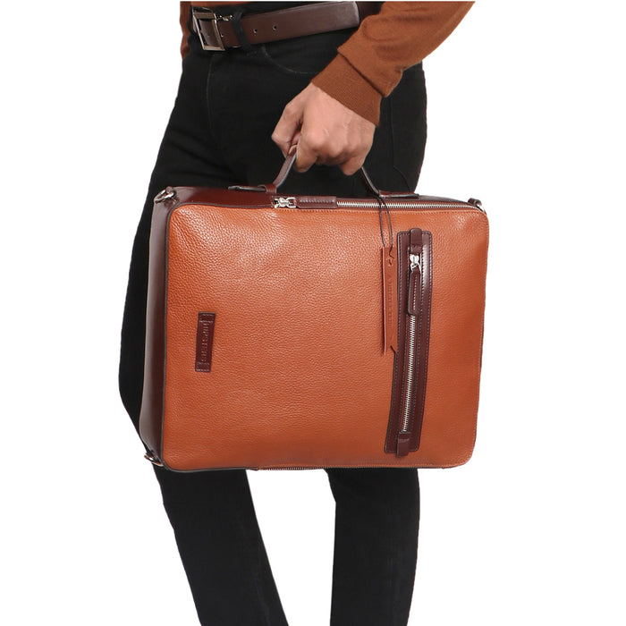Scooter 03 Tan Leather  Backpack
