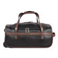 Scooter 04 Black Leather Trolley Bag