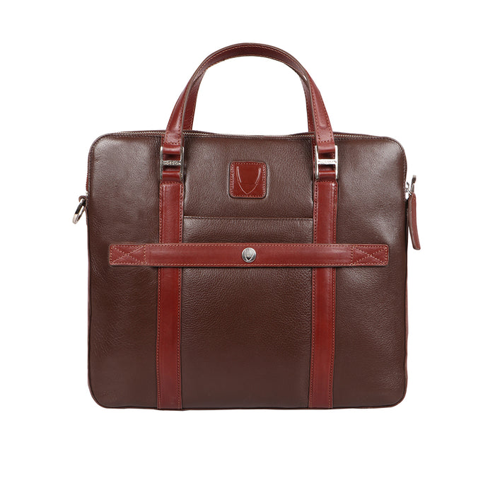 Scooter 05 Brown Leather  Messenger Bag