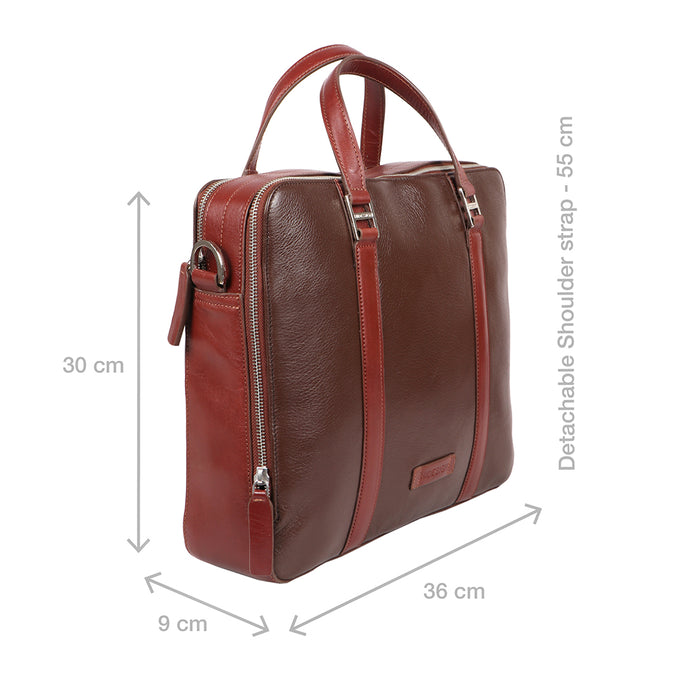 Scooter 05 Brown Leather  Messenger Bag