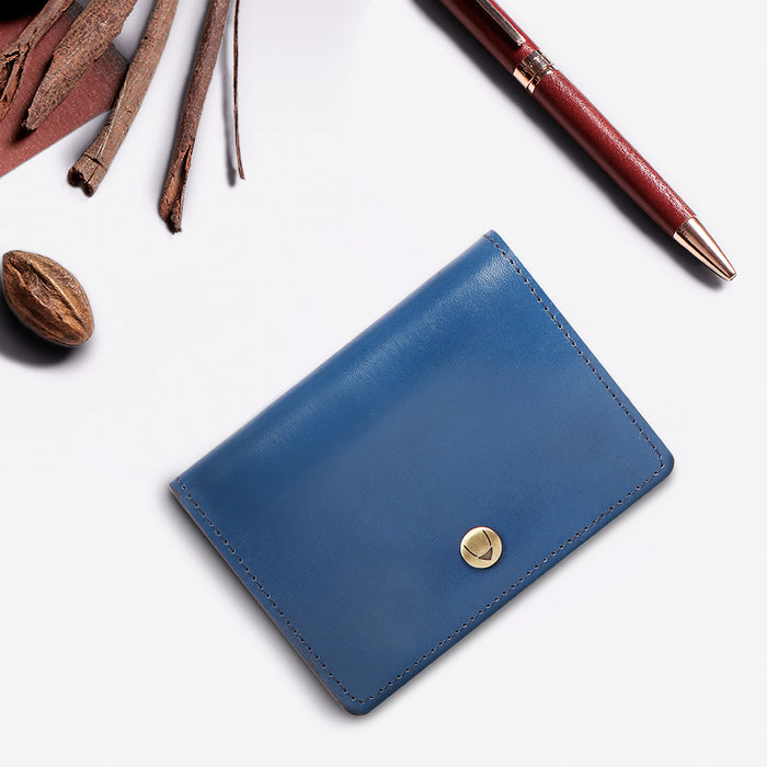 Scooter W1 Blue Leather Card Holder