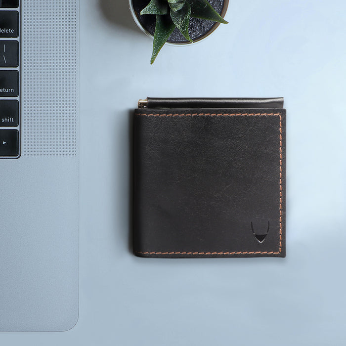 Scooter W2 Black Leather Bi-Fold Wallet