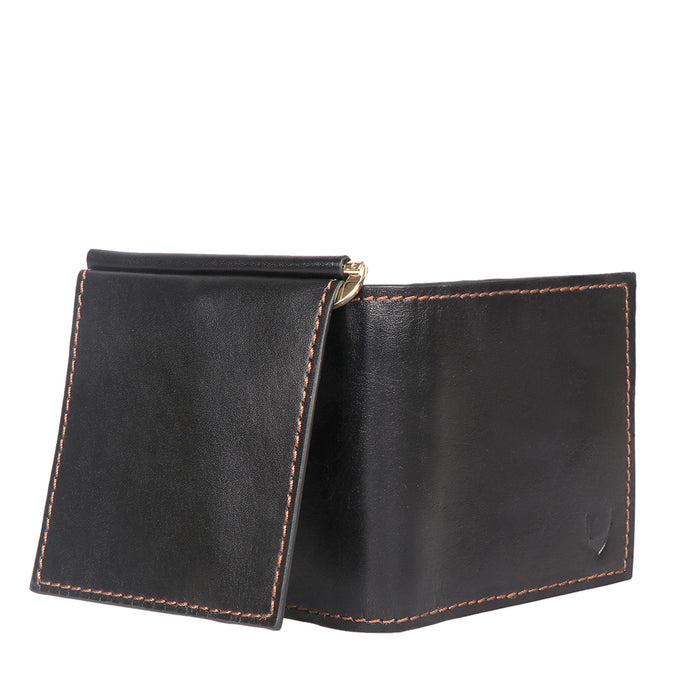 Scooter W2 Black Leather Bi-Fold Wallet