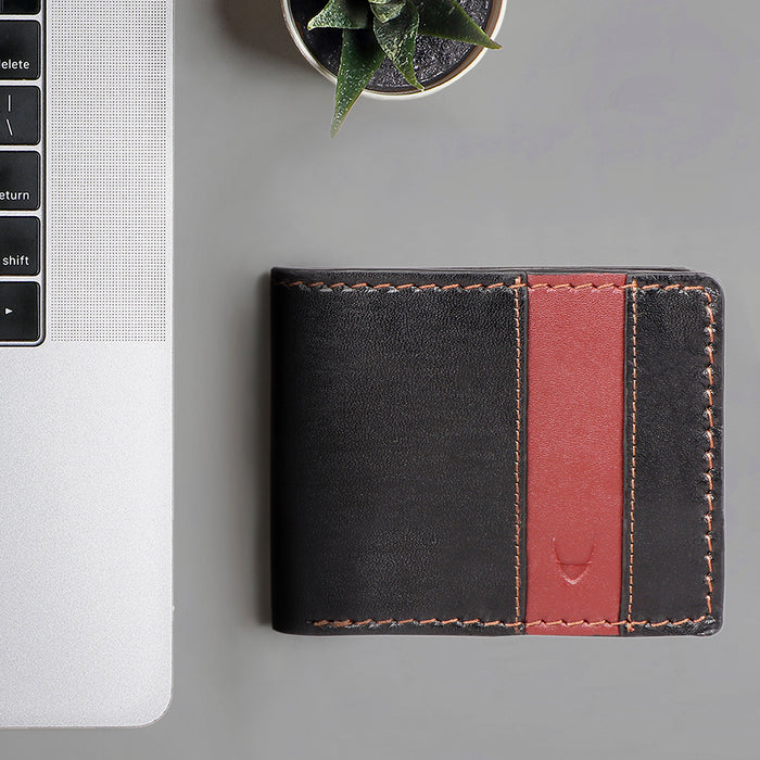 Scooter W3 Black Leather Bi-Fold Wallet