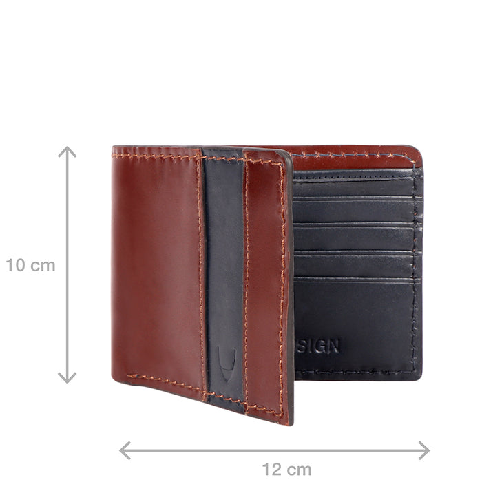 Scooter W3 Brown Leather Bi-Fold Wallet