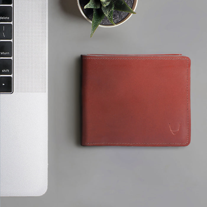 Scooter W4 Brown Leather Bi-Fold Wallet
