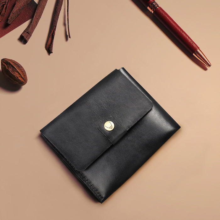 Scooter W5 Black Leather Bi-Fold Wallet