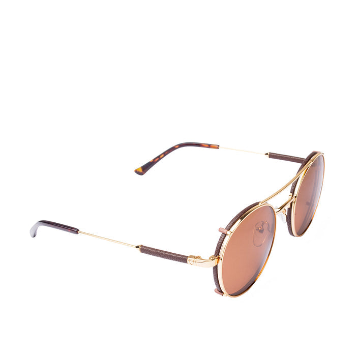 Scuba Women's Brown Round Sunglasses