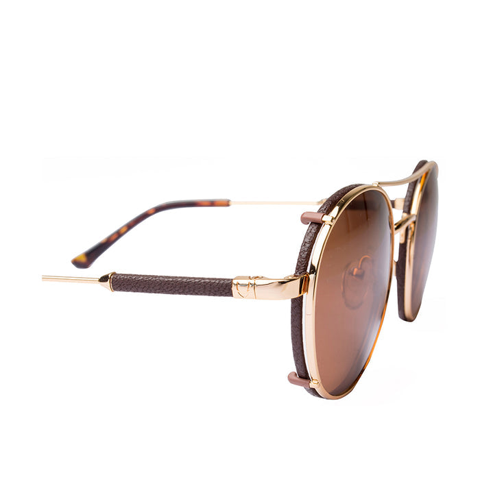 Scuba Women's Brown Round Sunglasses