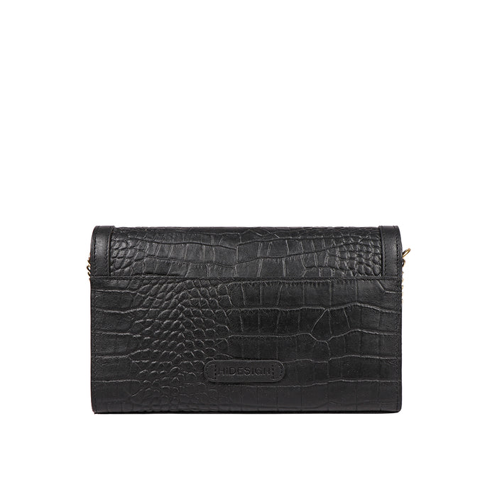 Selena 01 Black Leather Sling Bag