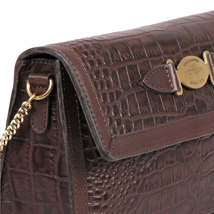 Selena 01 Brown Leather Sling Bag