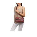 Selena 01 Red Leather Sling Bag