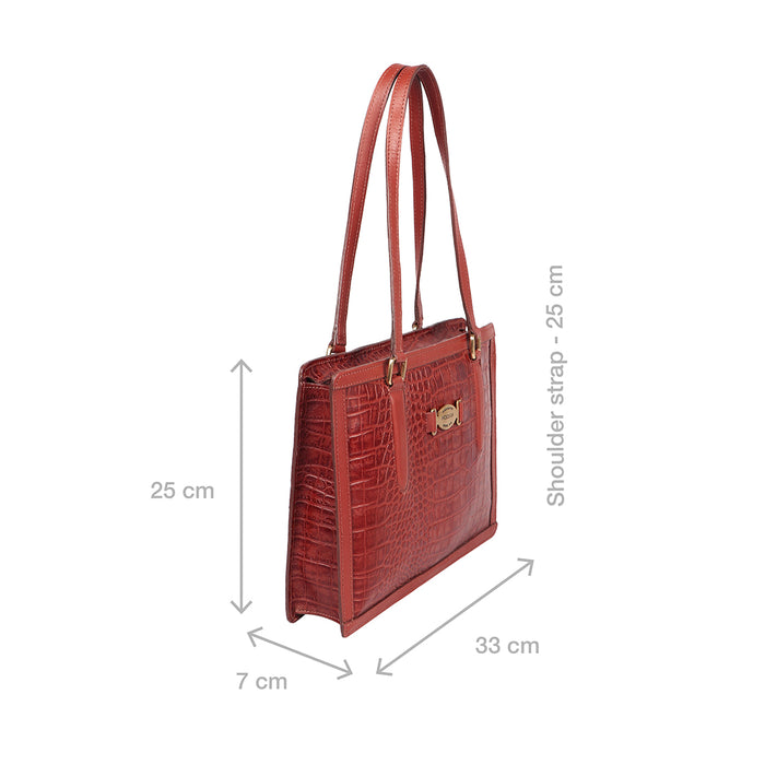 Selena 02 Red Leather Shoulder Bag