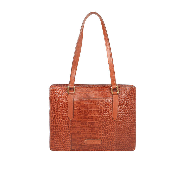 Selena 02 Tan Leather Shoulder Bag