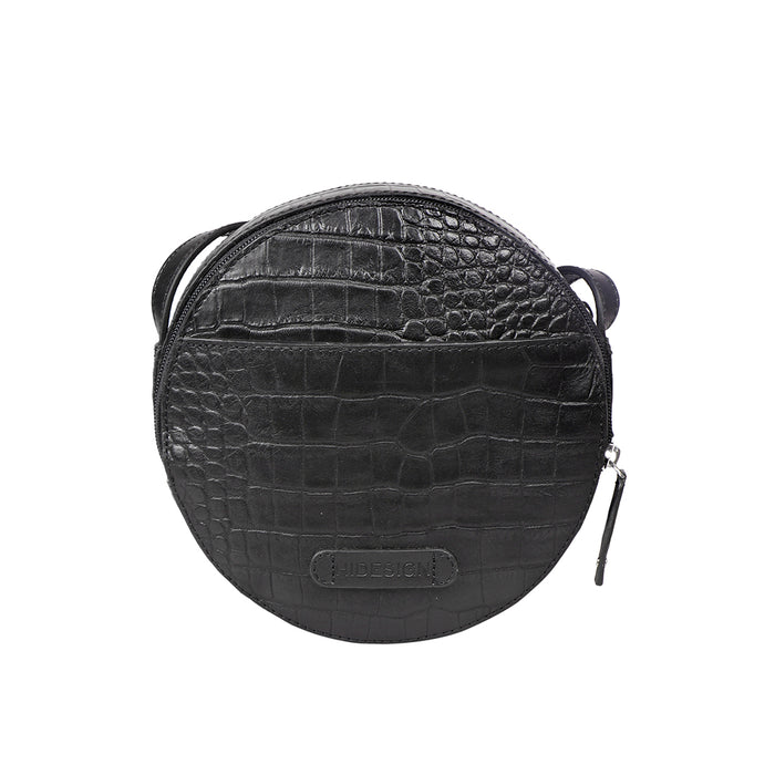 Selena 03 Black Leather Crossbody