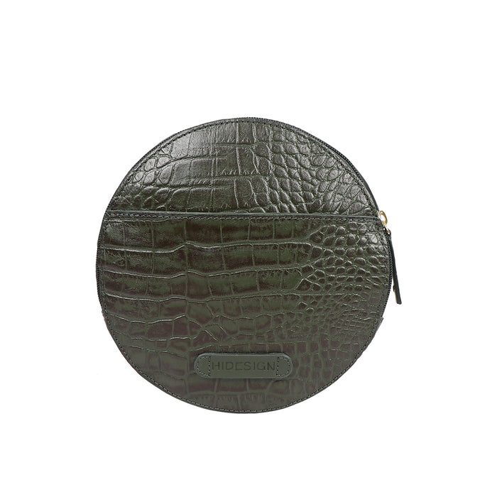 Selena 03 Green Leather Crossbody