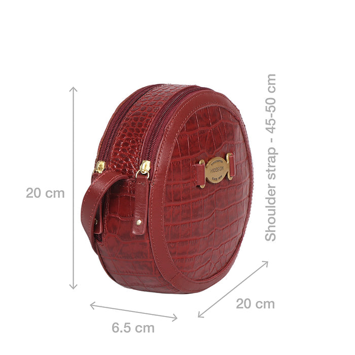 Selena 03 Red Leather Crossbody