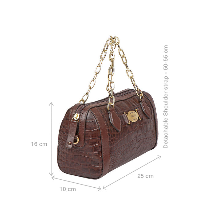 Selena 04 Brown Leather Crossbody