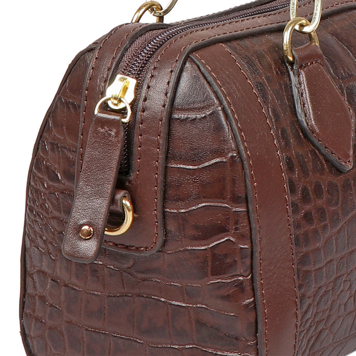 Selena 04 Brown Leather Crossbody