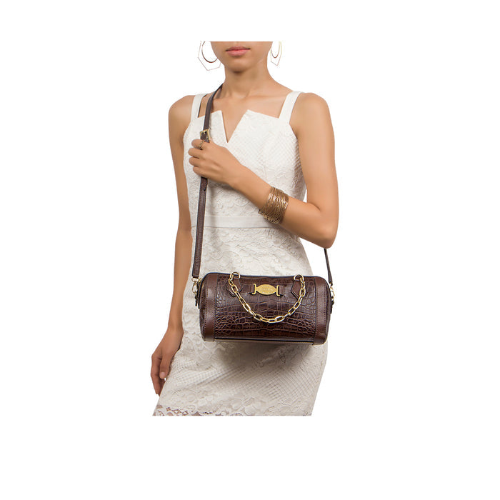 Selena 04 Brown Leather Crossbody