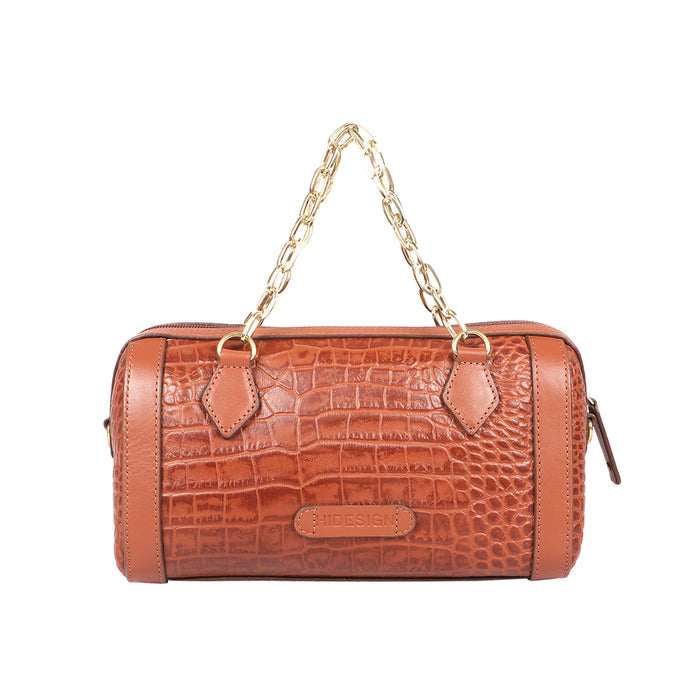 Selena 04 Tan Leather Crossbody