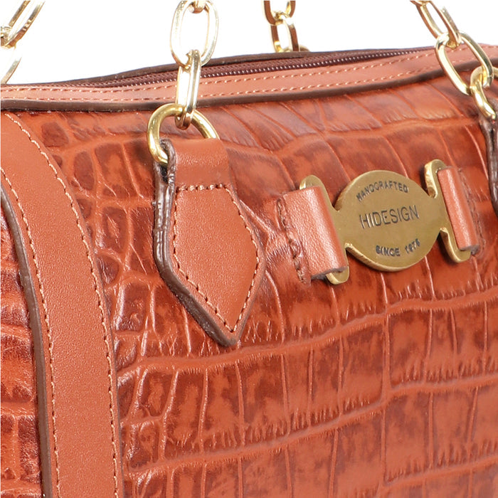 Selena 04 Tan Leather Crossbody