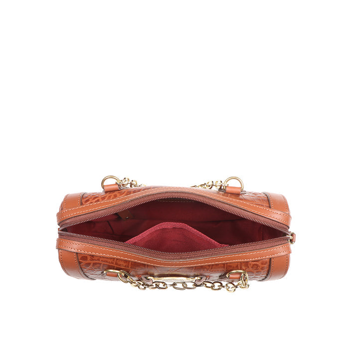 Selena 04 Tan Leather Crossbody