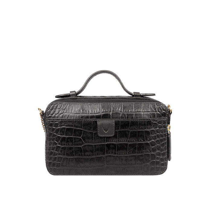 Selena 05 Black Leather Sling Bag