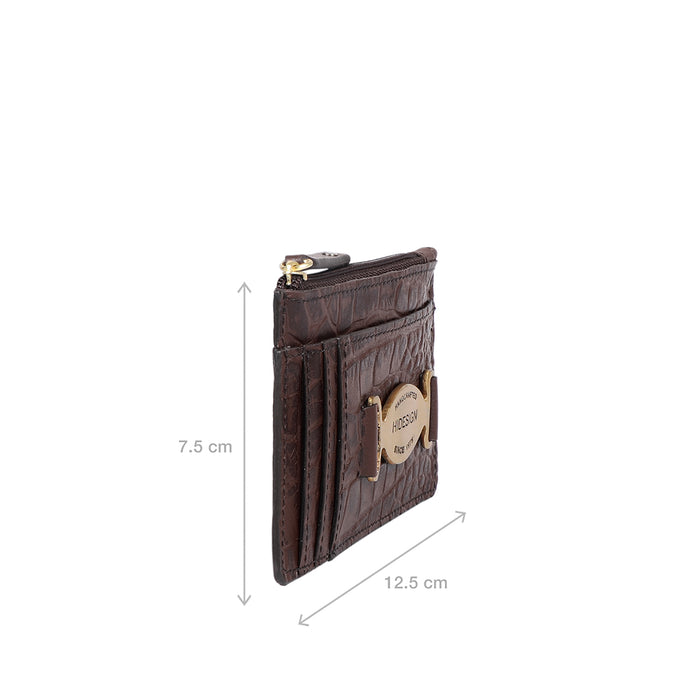 Selena W2 Brown Leather Card Holder