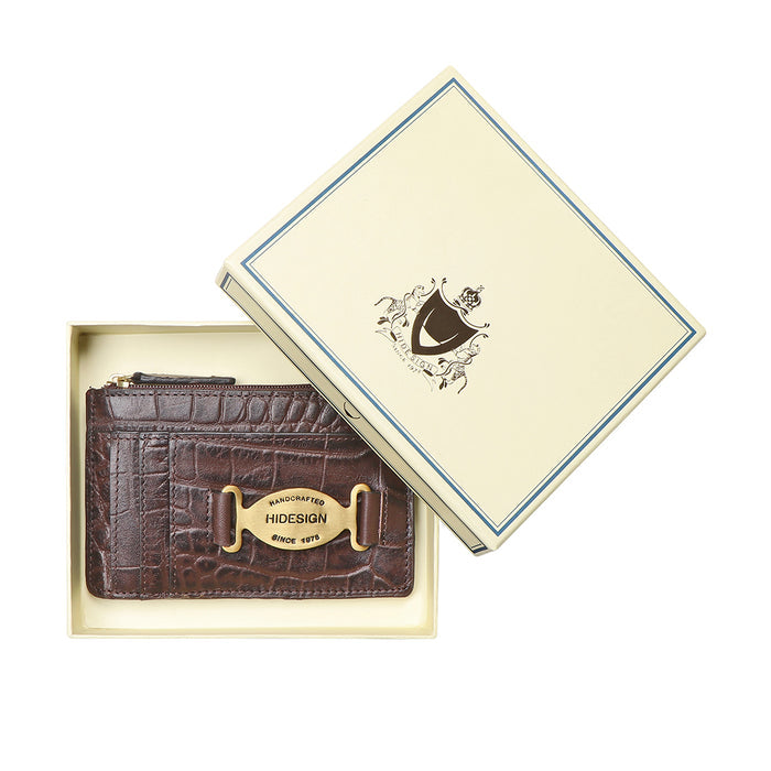 Selena W2 Brown Leather Card Holder