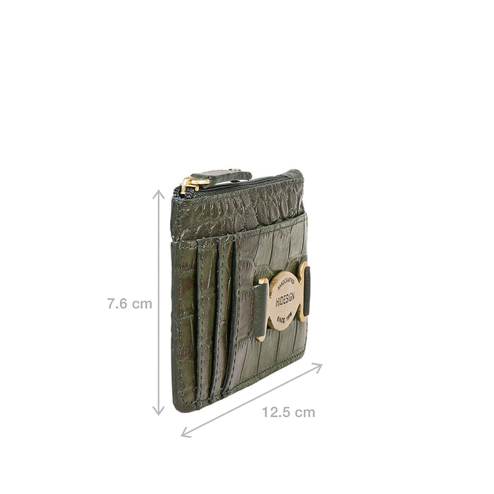 Selena W2 Green Leather Card Holder