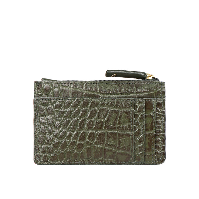 Selena W2 Green Leather Card Holder