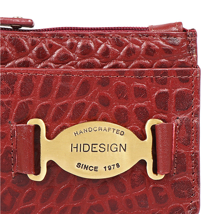 Selena W2 Red Leather Card Holder