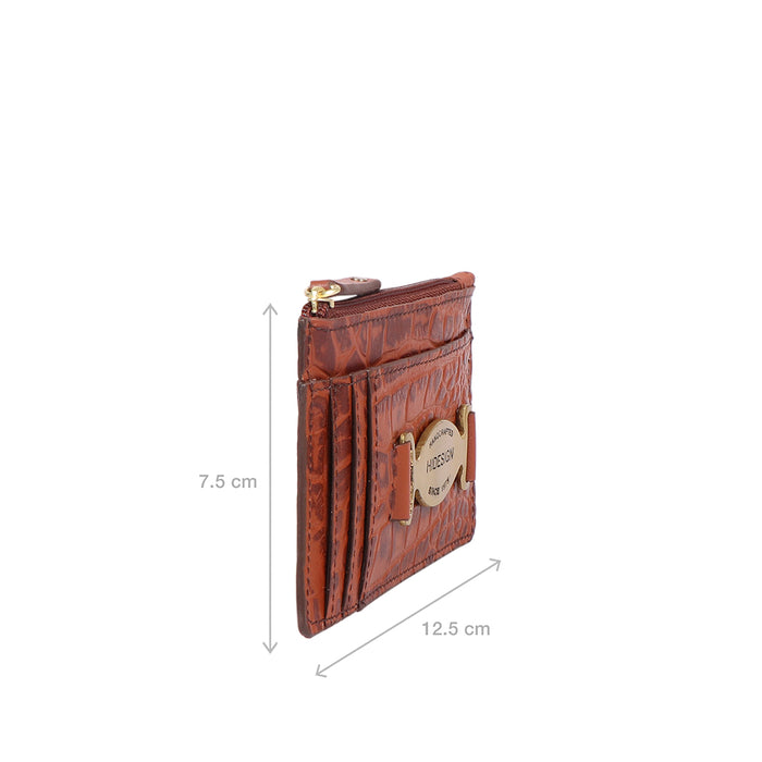Selena W2 Tan Leather Card Holder