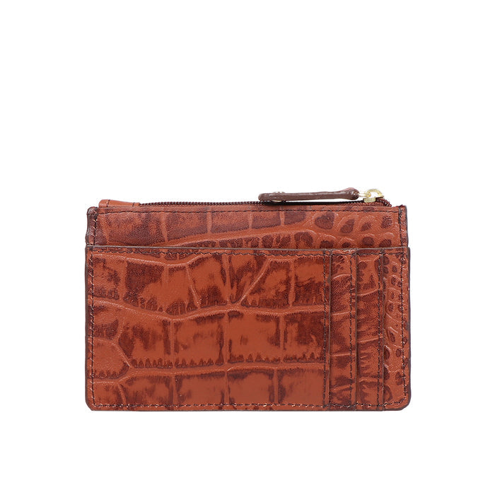 Selena W2 Tan Leather Card Holder