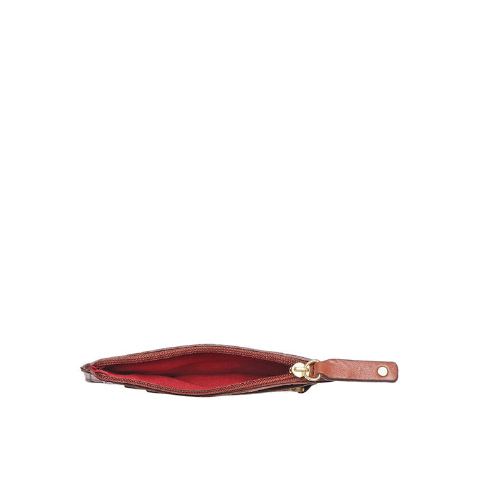 Selena W2 Tan Leather Card Holder