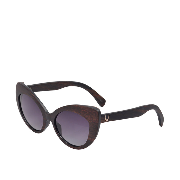 Serengeti-Wb383E Women's Black Cat Eye Sunglasses