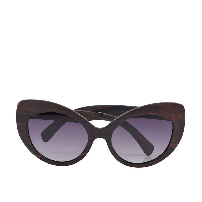 Serengeti-Wb383E Women's Black Cat Eye Sunglasses