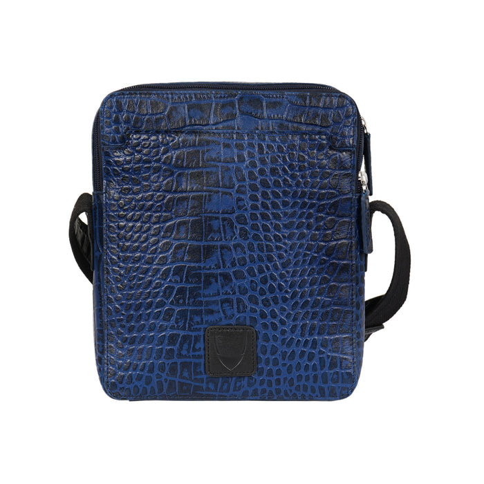 Serge 01 Blue Leather  Crossbody