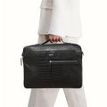 Serge 02 Black Leather  Briefcase