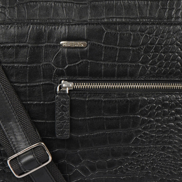 Serge 02 Black Leather  Briefcase