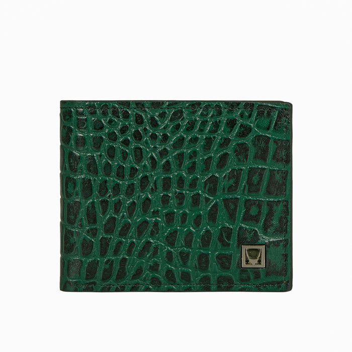 Serge W1 Green Leather Bi-Fold Wallet