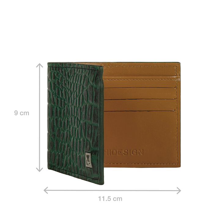 Serge W1 Green Leather Bi-Fold Wallet
