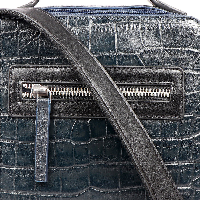 Serrano 01 Blue Leather  Crossbody