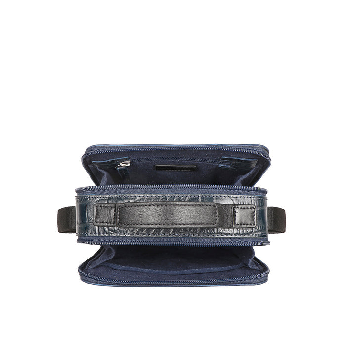 Serrano 01 Blue Leather  Crossbody