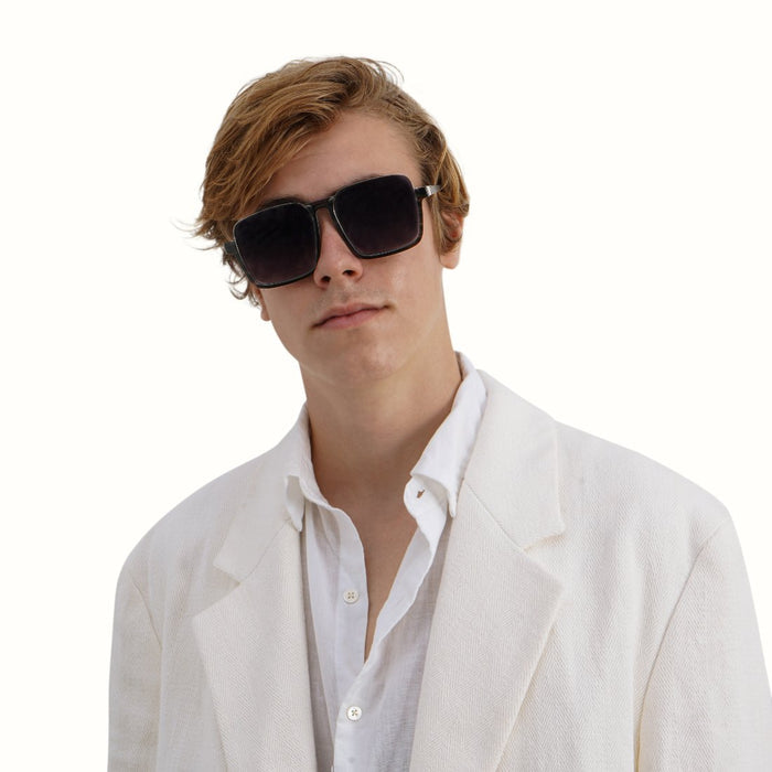 Seychelles Men's Black Square Sunglasses