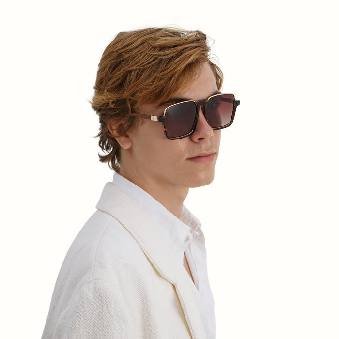 Seychelles Men's Brown Square Sunglasses
