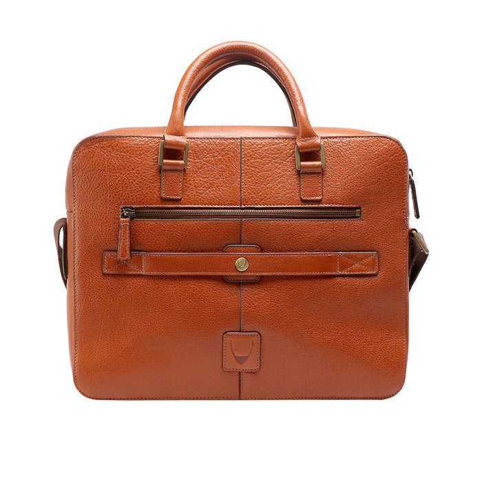 Sherlock 02 Tan Leather  Briefcase