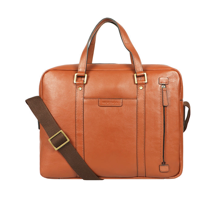 Sherlock 03 Tan Leather  Briefcase