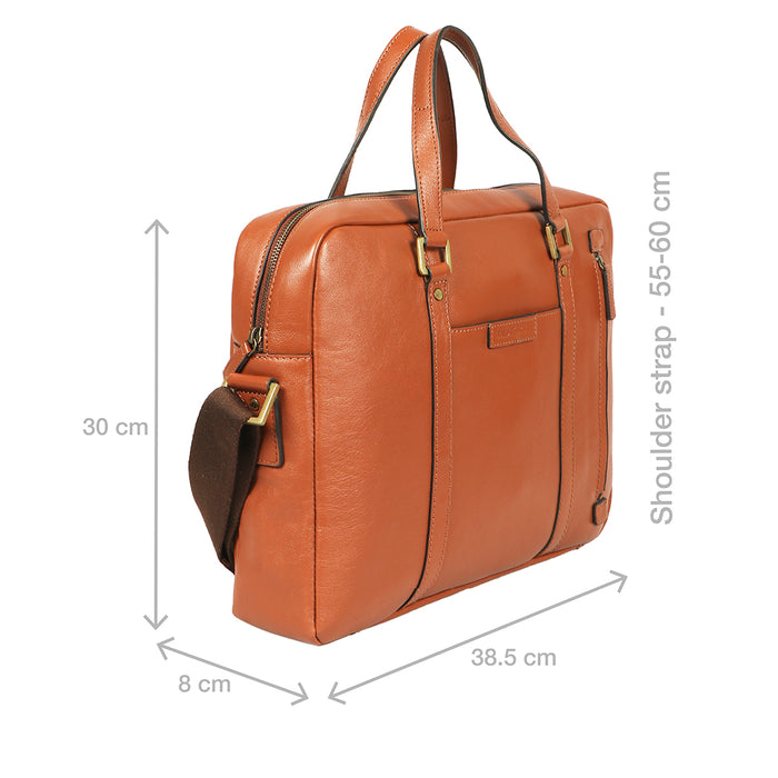 Sherlock 03 Tan Leather  Briefcase
